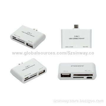 Colorful Smartphone Readers with Free Logo, Support Micro SD Card and SDHC